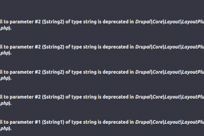 Deprecated function: strnatcasecmp(): Passing null to parameter #2 ($string2) of type string is deprecated in Drupal\Core\Layout\LayoutPluginManager
