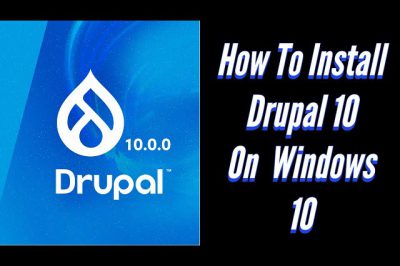 How to install drupal 10 in windows?
