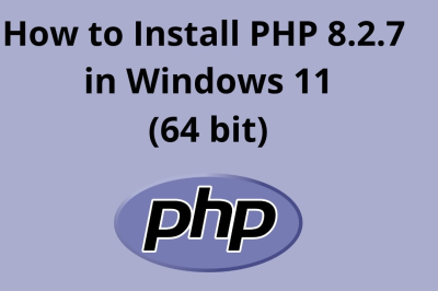 How to install Php in Windows 11?